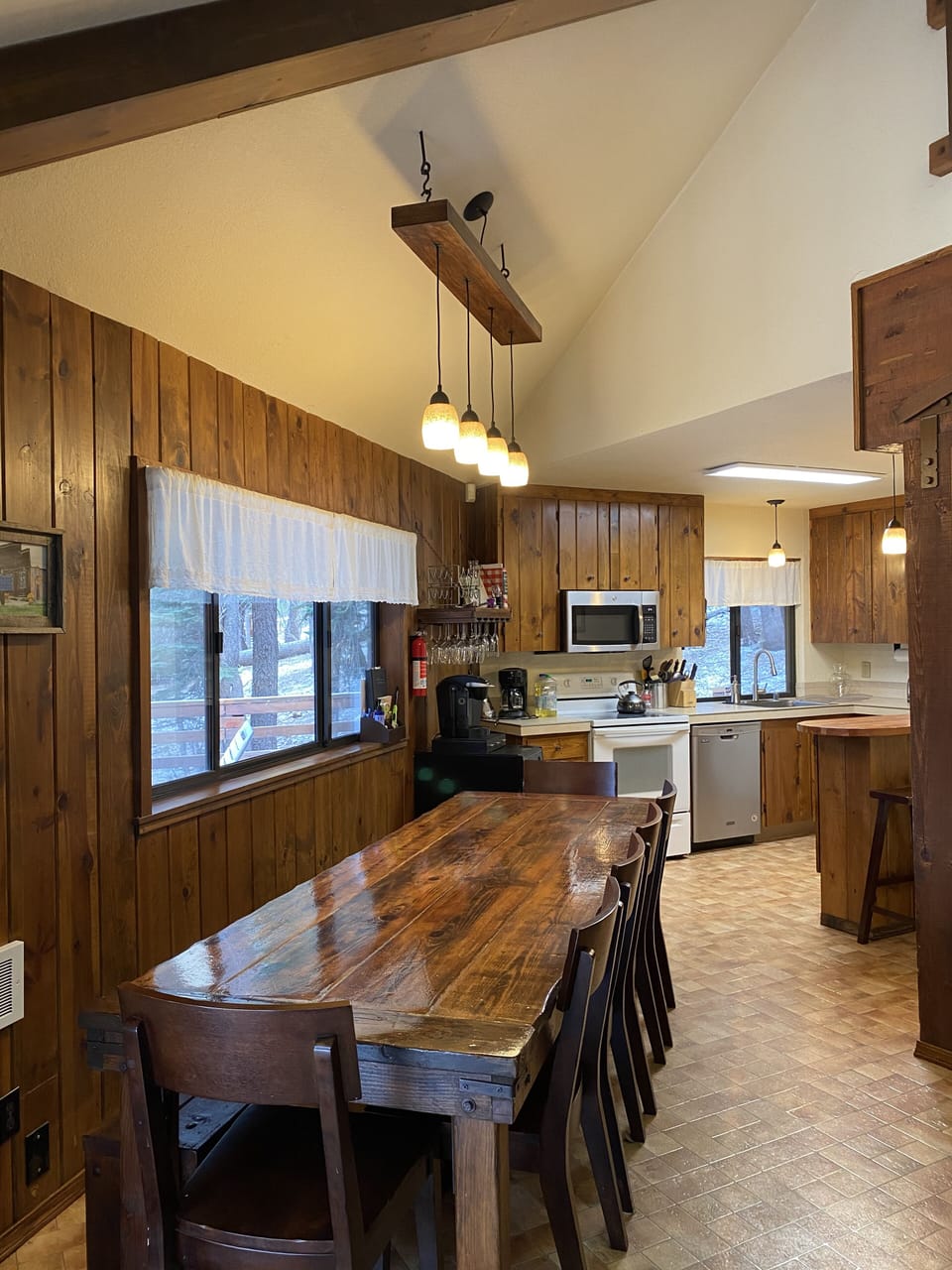 Large dining room table