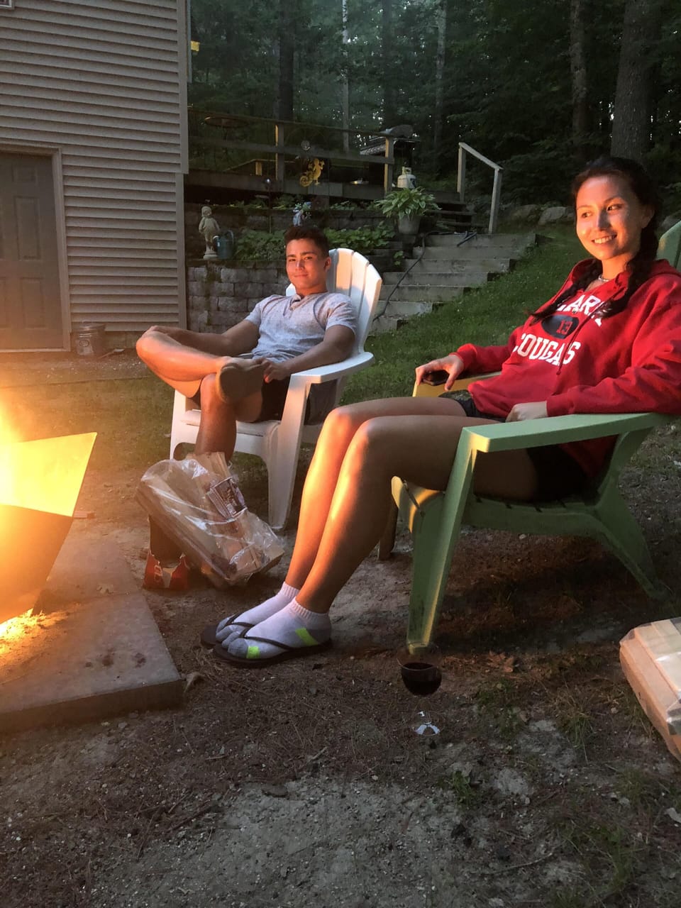 High end artist designed stainless steel fire pit.