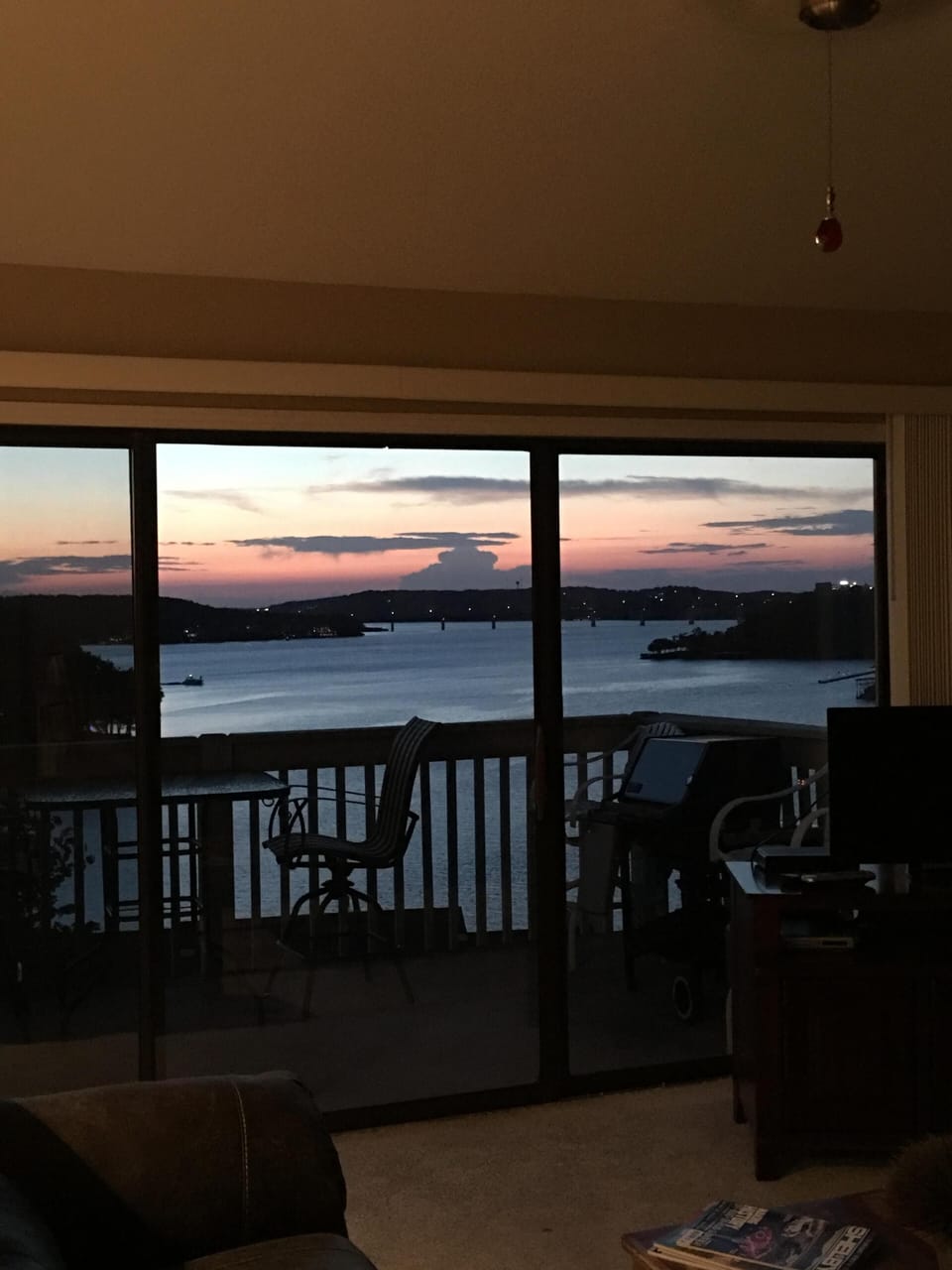 Taken from inside of living room
