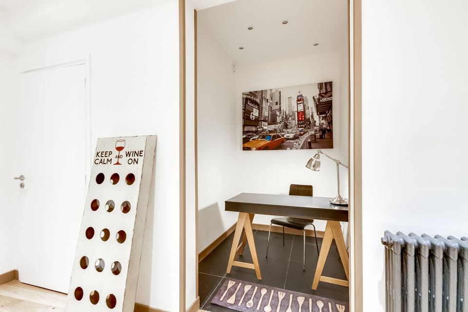 Office space with a desk