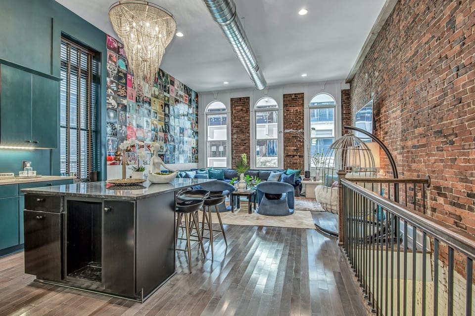 Main entry into the spacious kitchen and living room areas