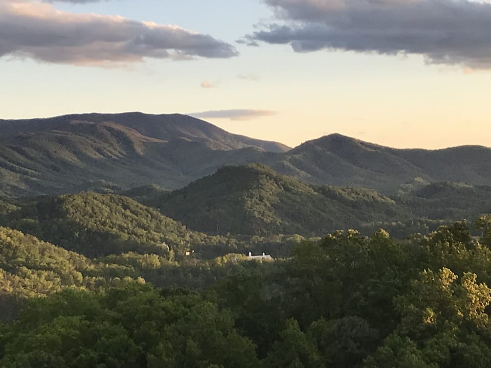 view from balcony