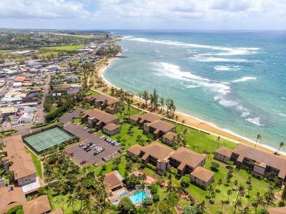 Pono Kai Resort Aerial View Looking East Toward the Pacific Ocean
