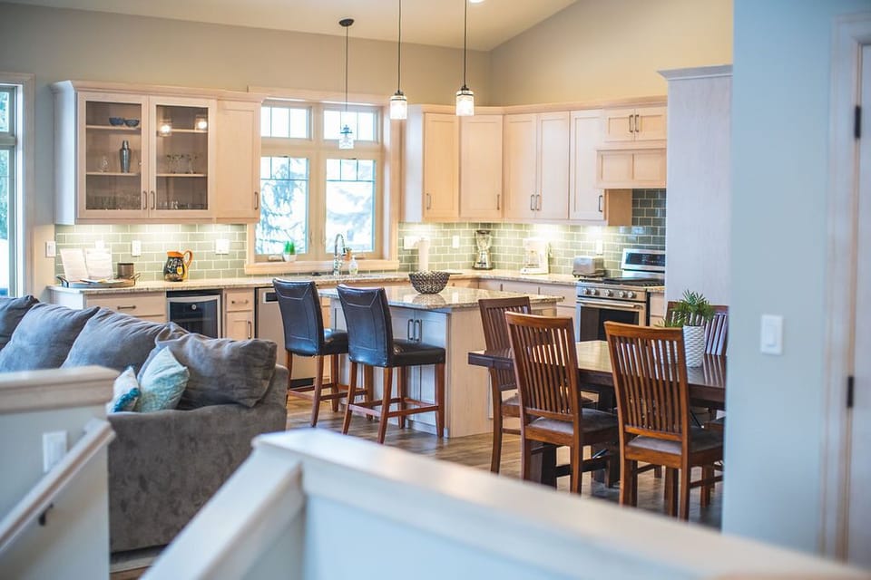 Kitchen and dining area