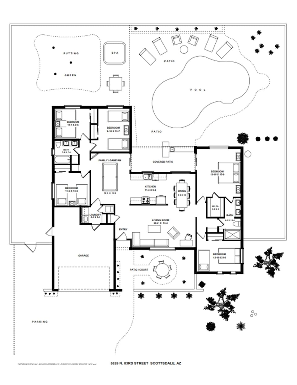 Floor Plan of the home.
