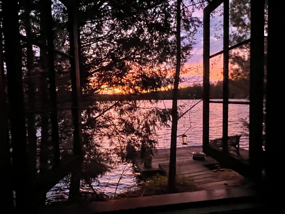 Sunrise View from Queen Bedroom. 