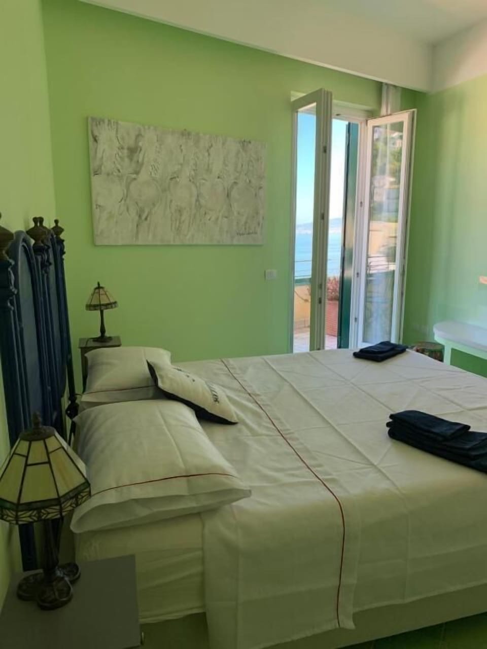 Superior Double Room, Balcony, Sea View (Vesuvius) | Egyptian cotton sheets, premium bedding, memory foam beds, in-room safe