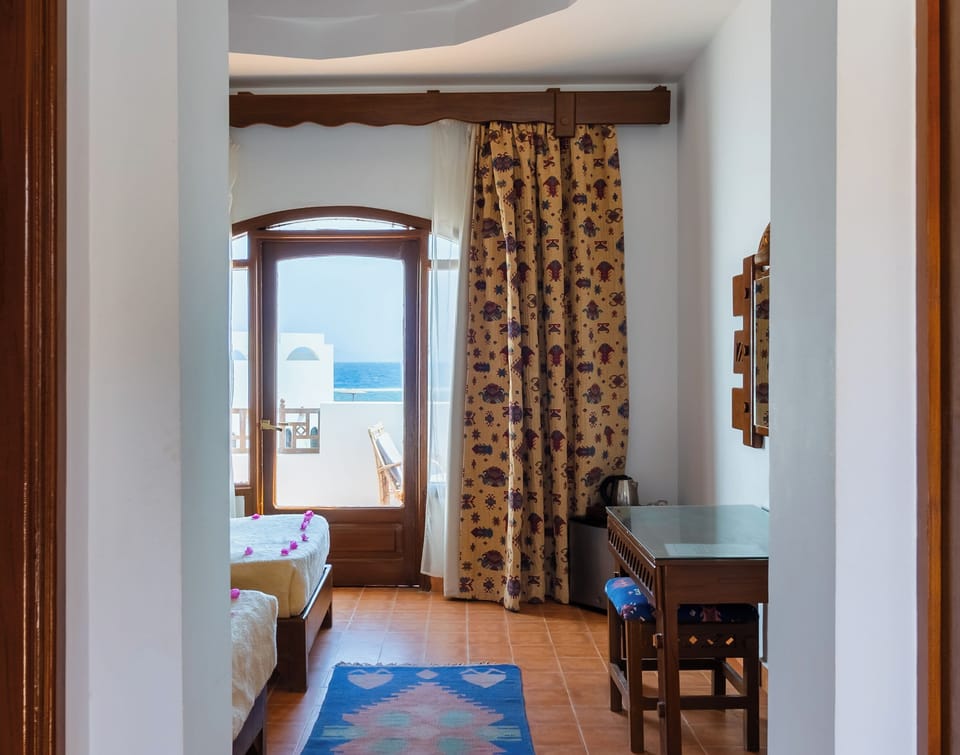 Comfort Single Room, Sea View (daniela village 1st floor) | Egyptian cotton sheets, minibar, in-room safe, desk