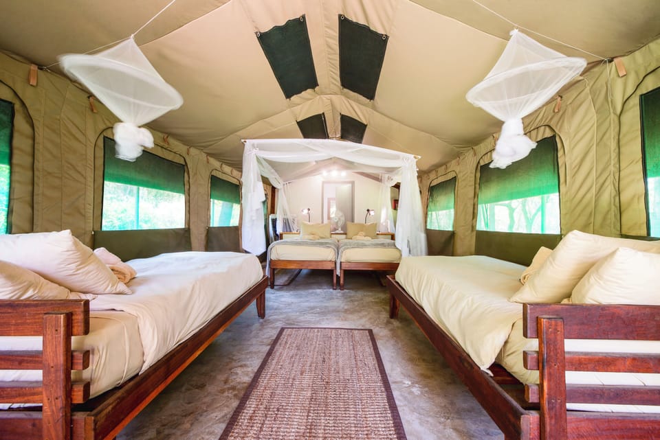 Luxury Tent, Multiple Beds | Premium bedding, in-room safe, laptop workspace, individually decorated