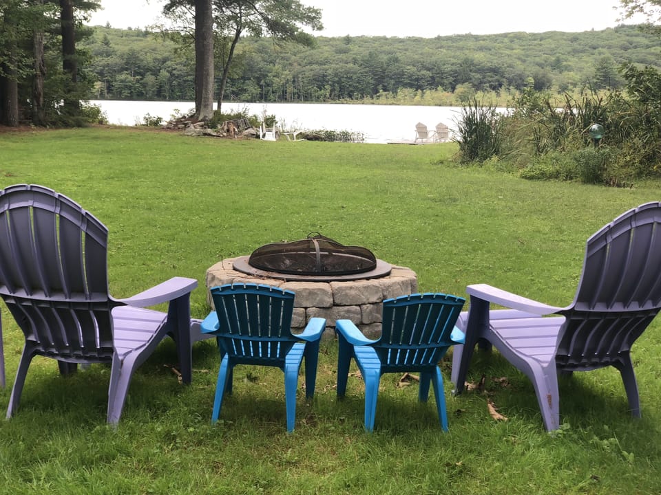 Relax by the fire pit and enjoy the view 