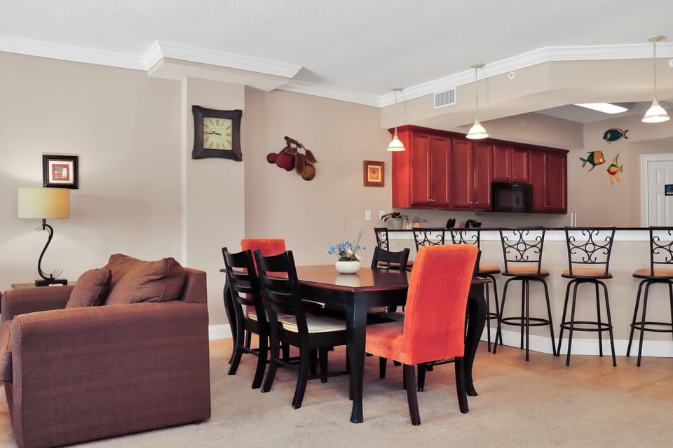 Living Room, Dining Area and Kitchen