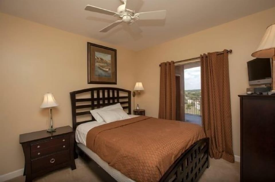 The second bedroom with queen bed