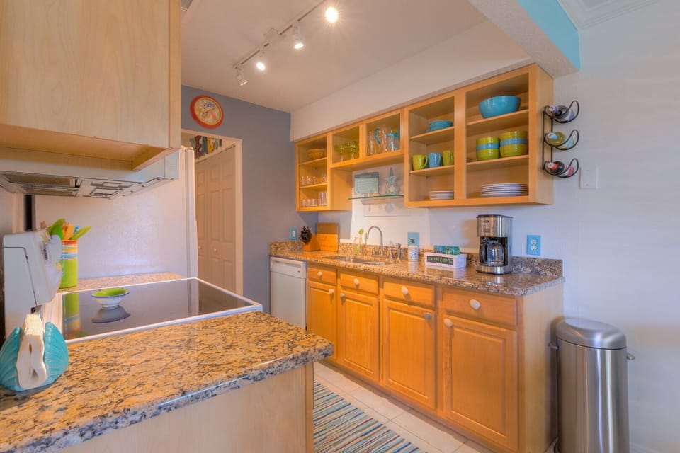 Kitchen with everything you need for dining in.