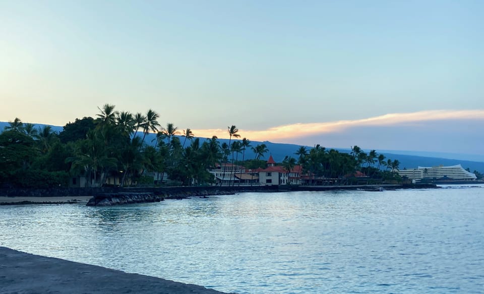 Kona town at first morning light