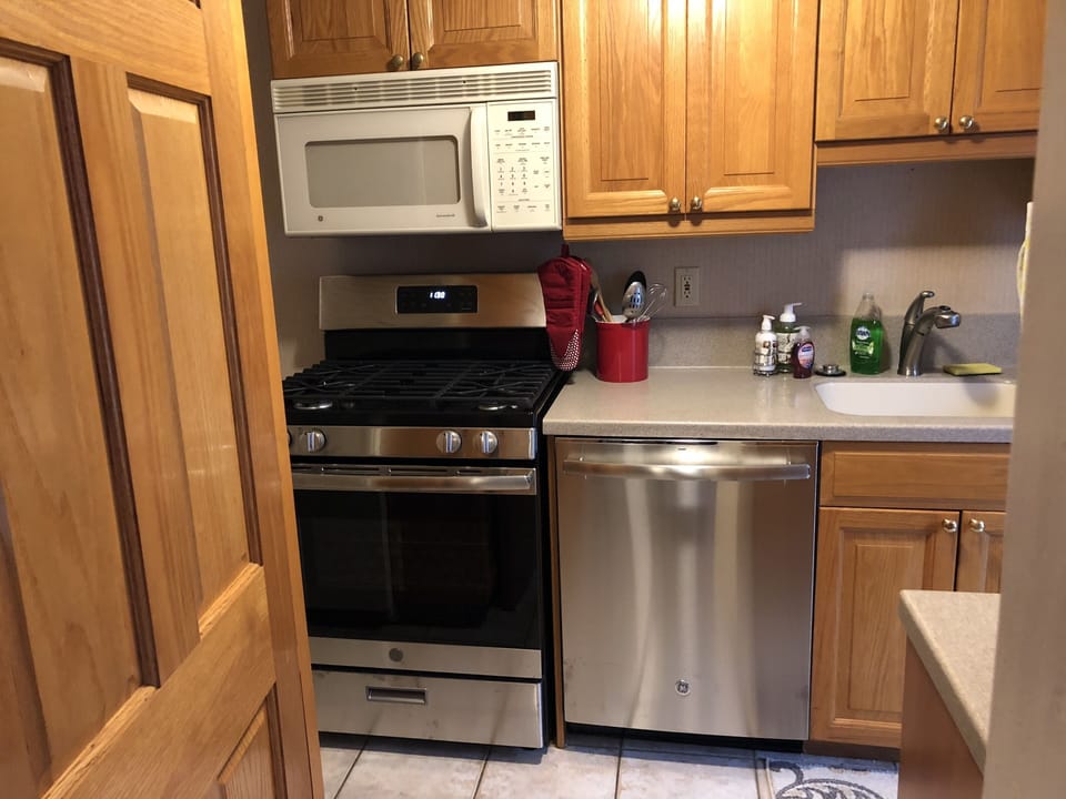 Kitchen with new appliances