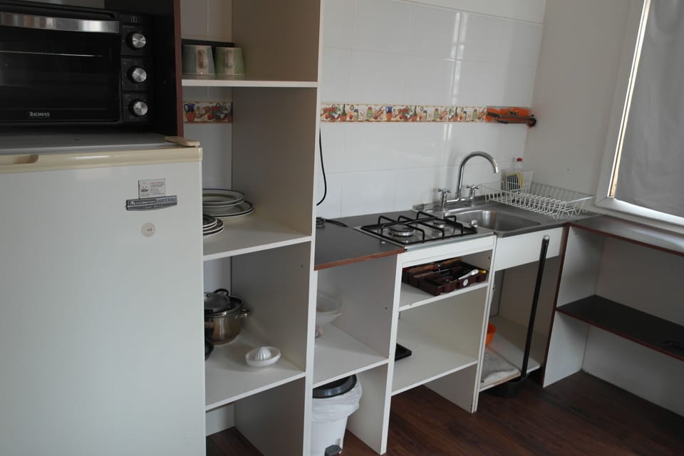 Apartment, 1 Queen Bed, Non Smoking, Private Bathroom | Private kitchenette | Full-size fridge, microwave, oven, stovetop