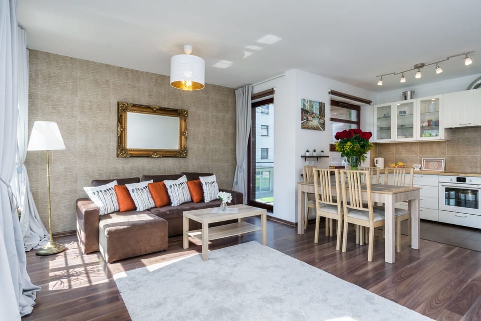 Superior Apartment, River View | Living room | LCD TV, video-game console