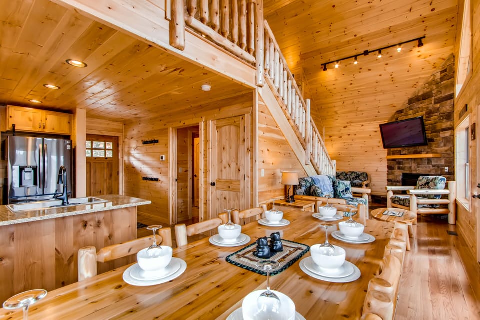 Dining room for eight. 