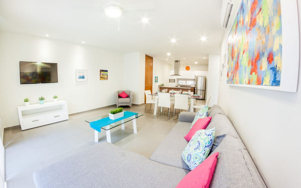 Apartment, 2 Bedrooms | Living area | Flat-screen TV