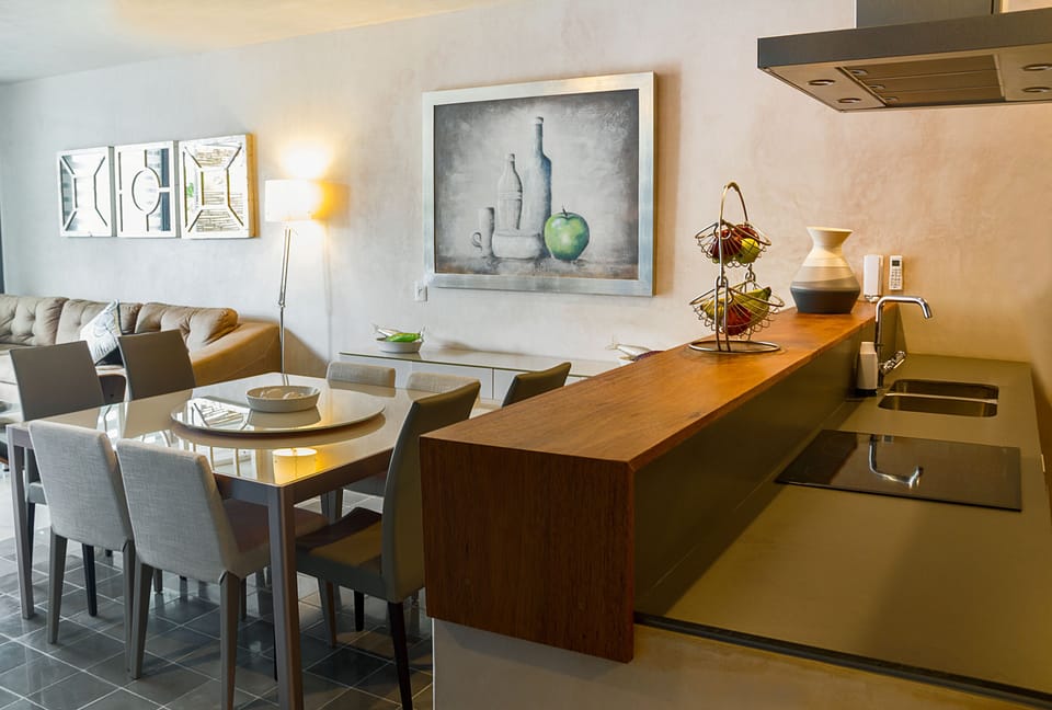 Apartment, 2 Bedrooms | Private kitchen | Fridge, microwave, stovetop, cookware/dishes/utensils