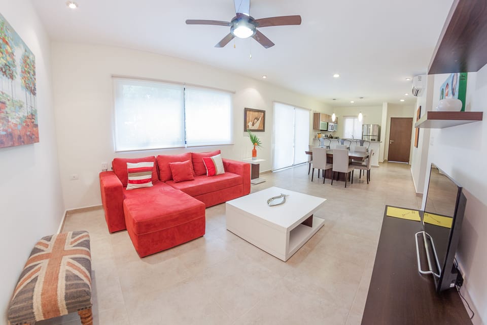 Apartment, 2 Bedrooms | Living area | Flat-screen TV