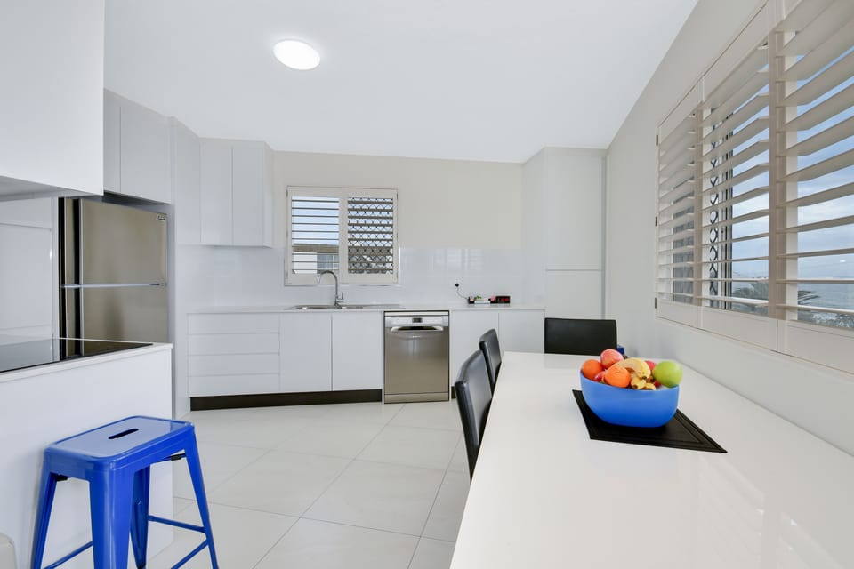 Panoramic Apartment, 2 Bedrooms, Ocean View | Private kitchen | Coffee/tea maker, full-size fridge, microwave, oven
