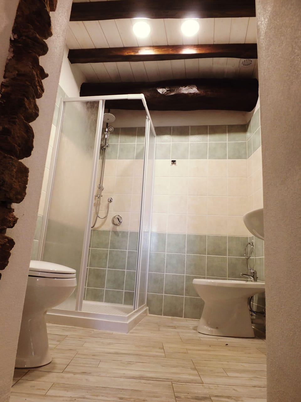 Family Room | Bathroom | Shower, free toiletries, hair dryer, bidet