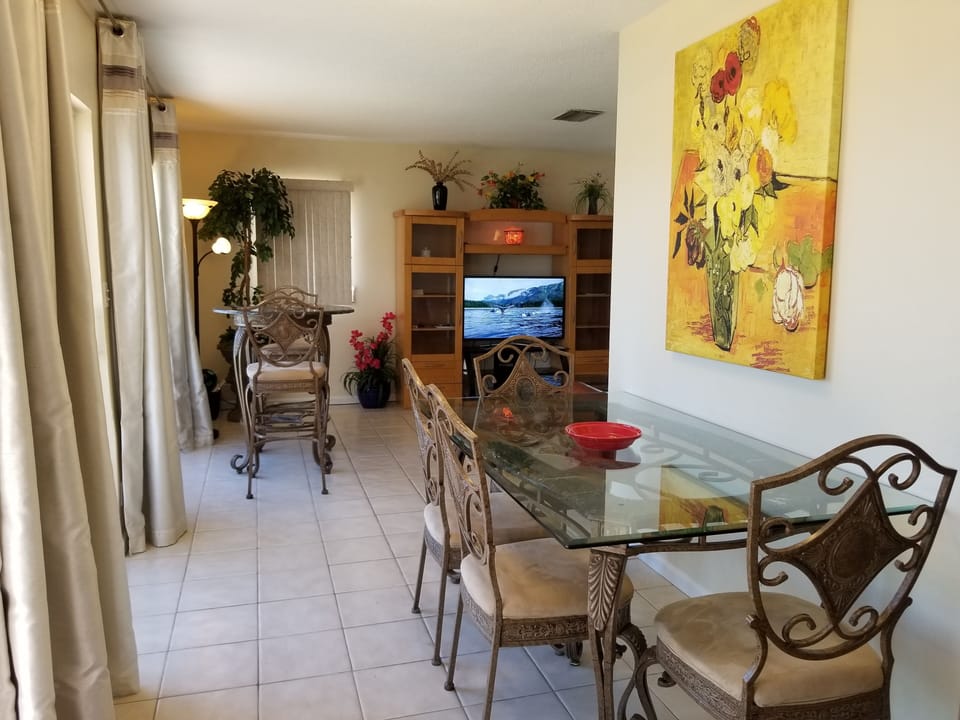 Dining area with ocean view