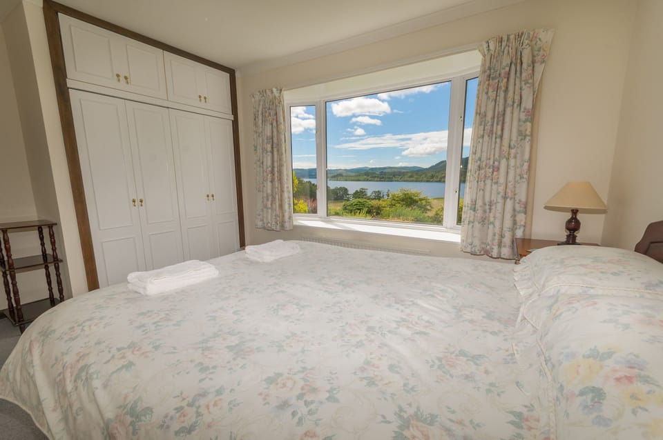 Looking over Loch Awe from the comfort of the master bedroom