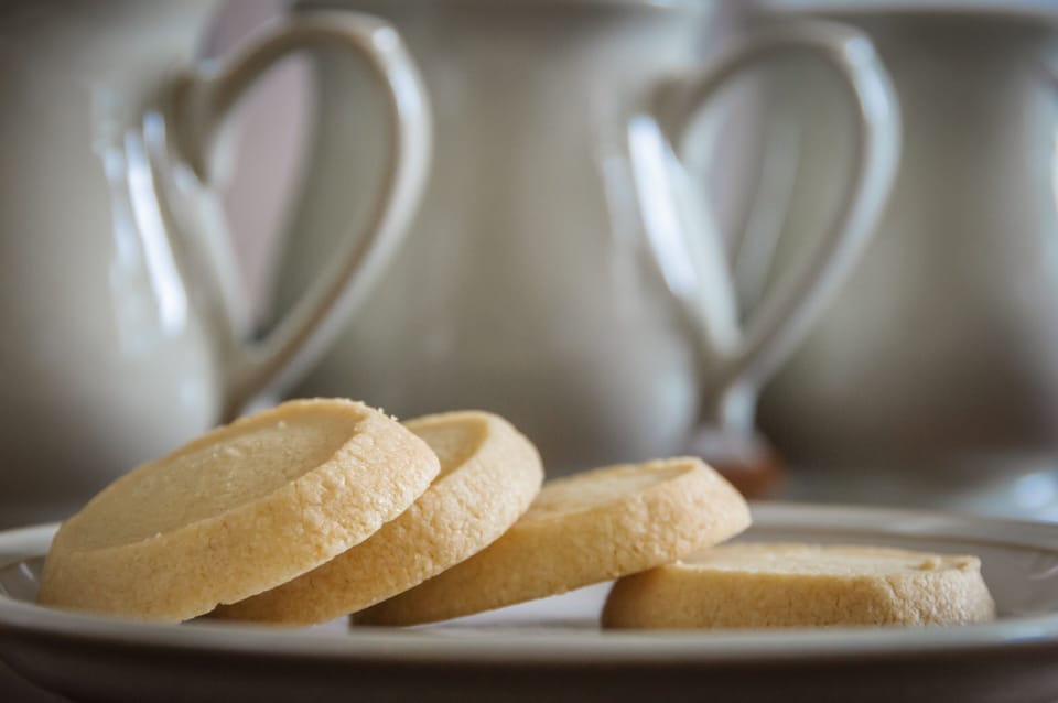 Home made shortbread for a cup of tea on your arrival