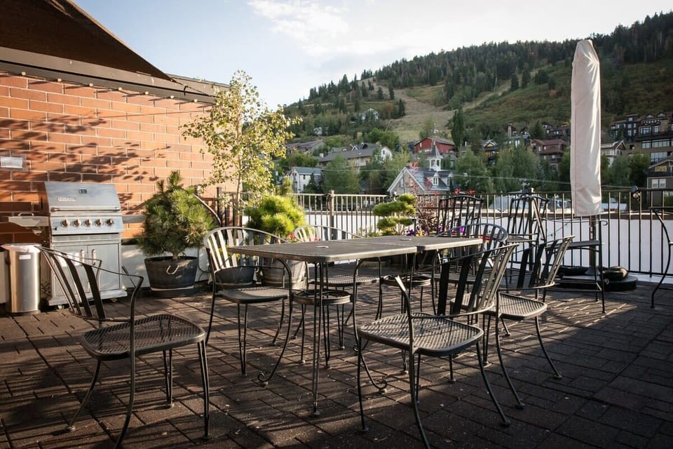 Galleria roof deck with views of Park City Mountain