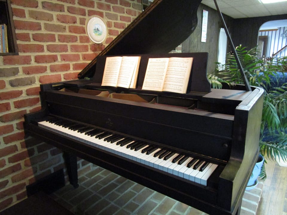 Piano in Living Room.