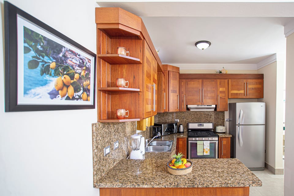 Partial view of the Kitchen.