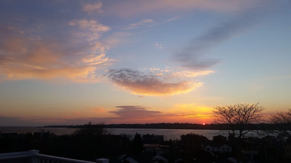 Sunset from the 3rd floor balcony
