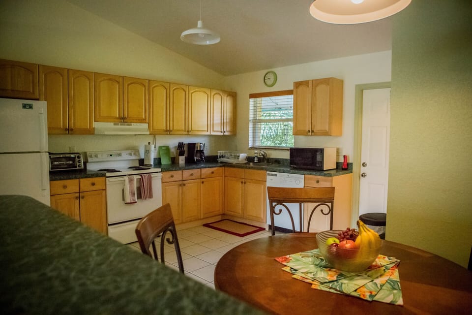 Full Kitchen with everything necessary to make you feel like your right at home.