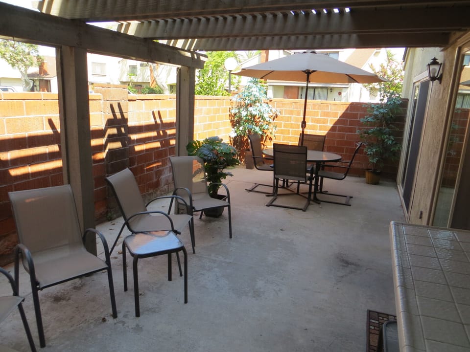 Plenty of seating on the patio