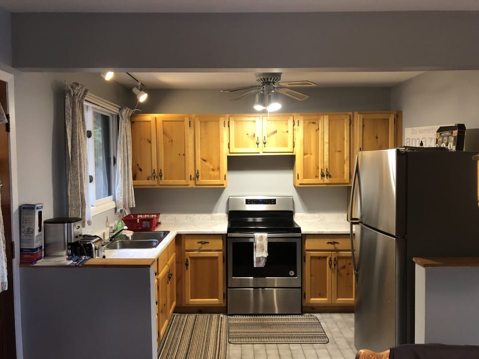 Fully stocked kitchen 