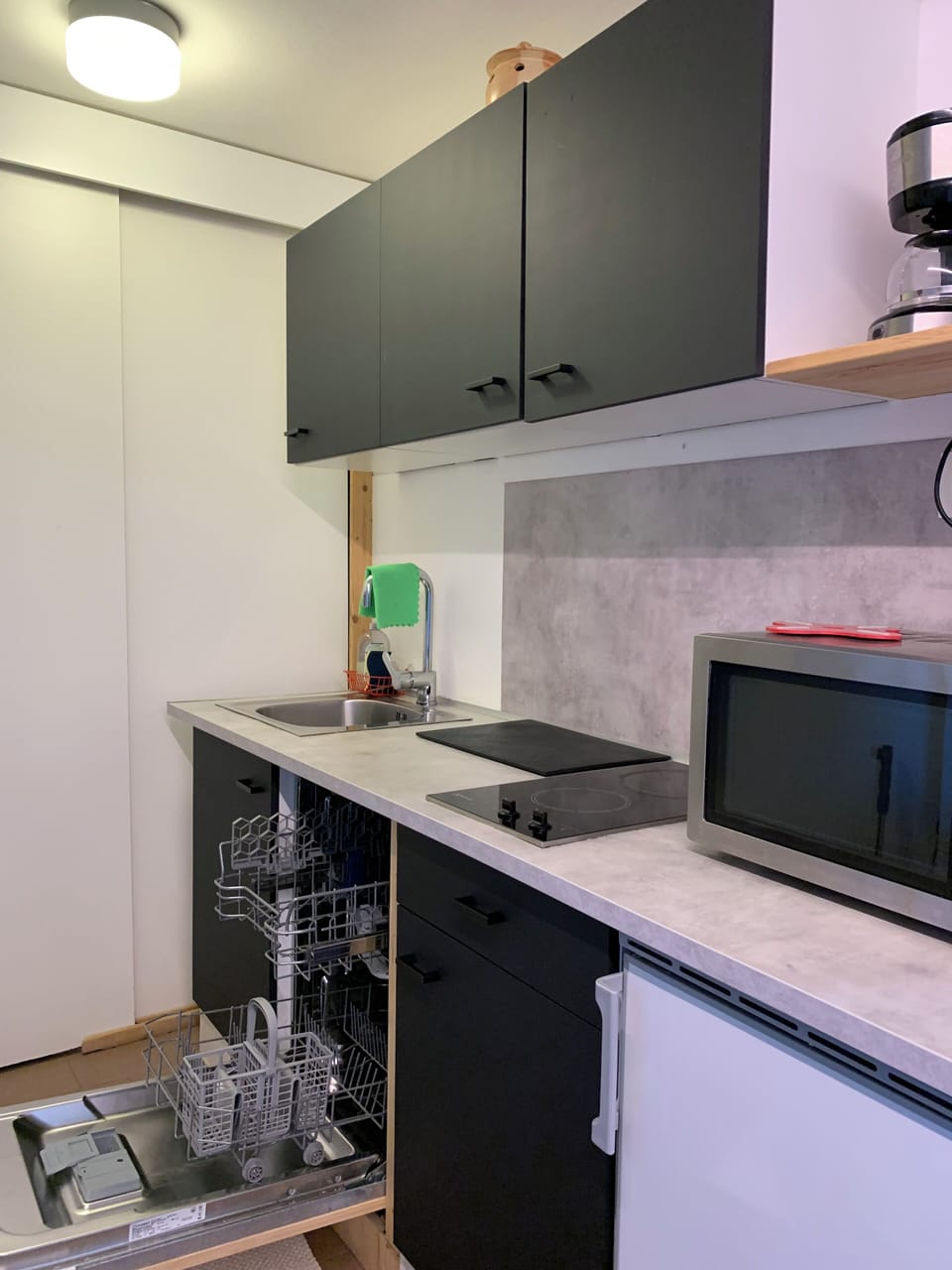 Apartment | Private kitchen | Shared fridge, microwave, electric kettle