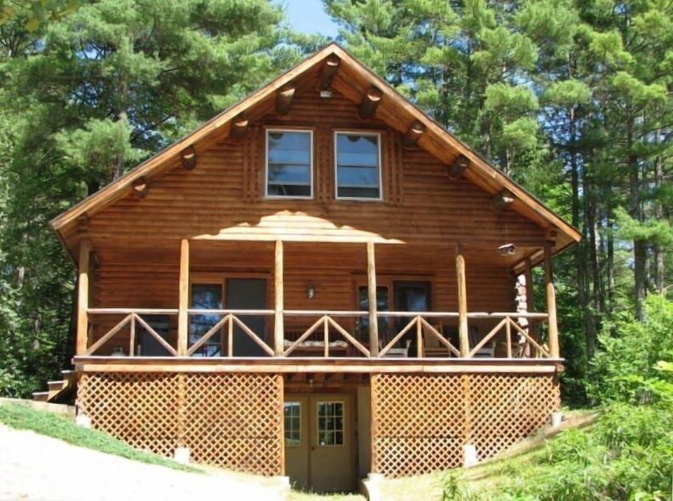 Waterfront Log Home