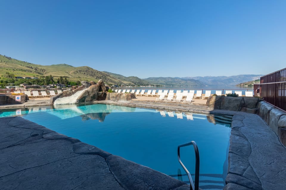 Slide into summer with the best lakeside pool in all of Chelan!