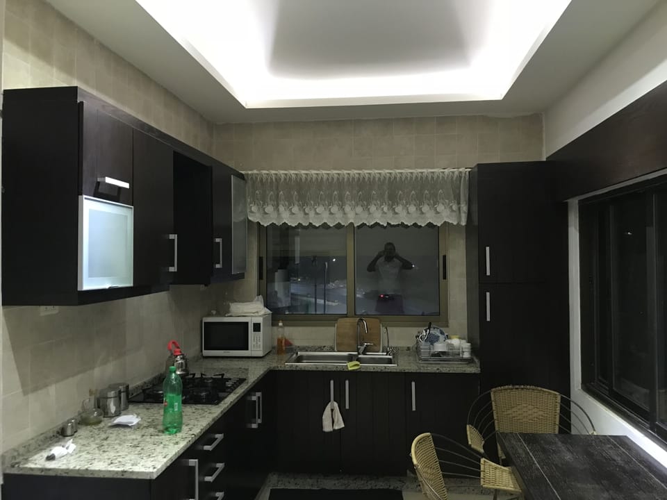 Apartment, 1 Bedroom | Private kitchen | Fridge, microwave, oven, stovetop