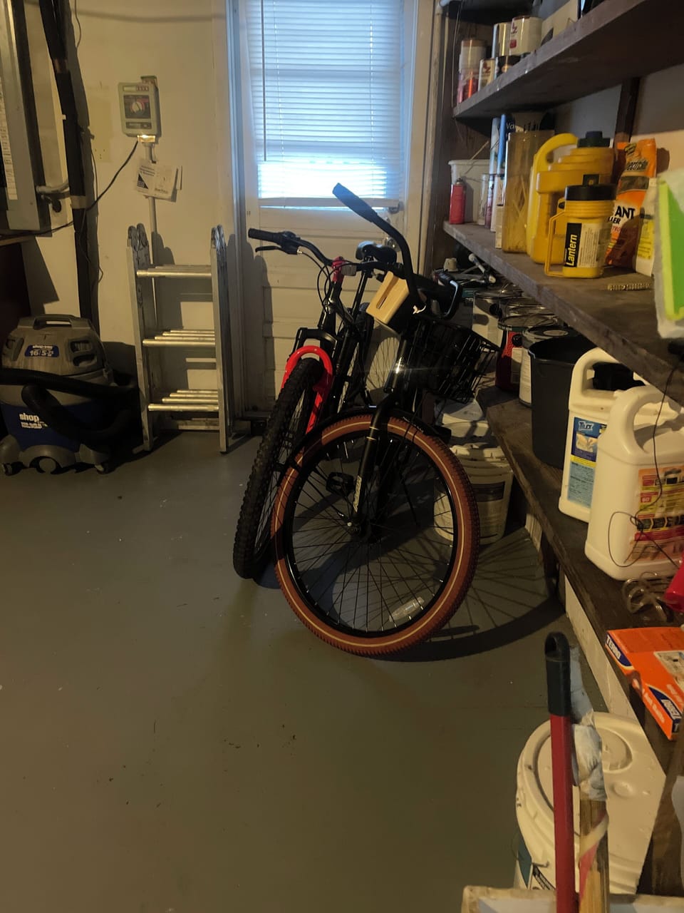Bikes in the garage 