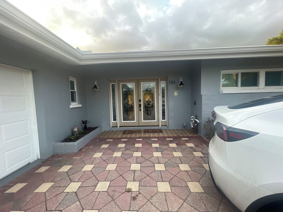 Main entrance of the house 
