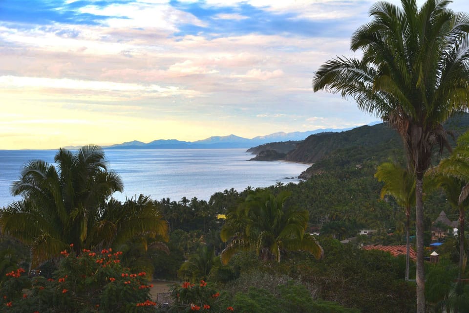 View of the coastline from the Living room