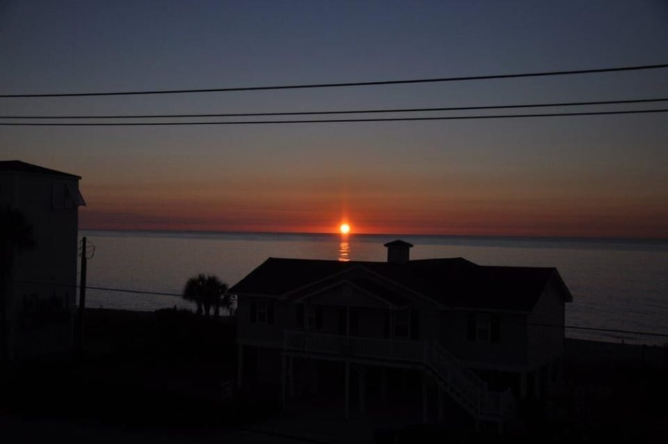 Sunrise from the Master Bedroom Deck. Spectacular!