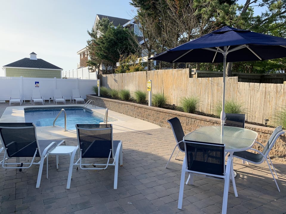 Private heated pool