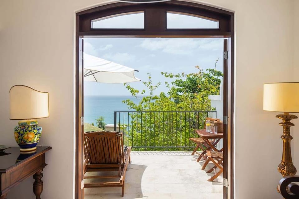 Stunning view across dining area