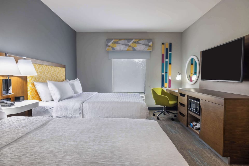 Pillowtop beds, blackout drapes, iron/ironing board