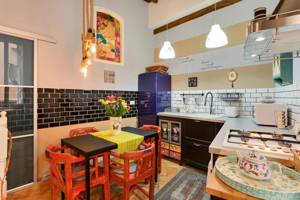 Apartment, 1 Bedroom | Private kitchen | Fridge, microwave, stovetop, espresso maker