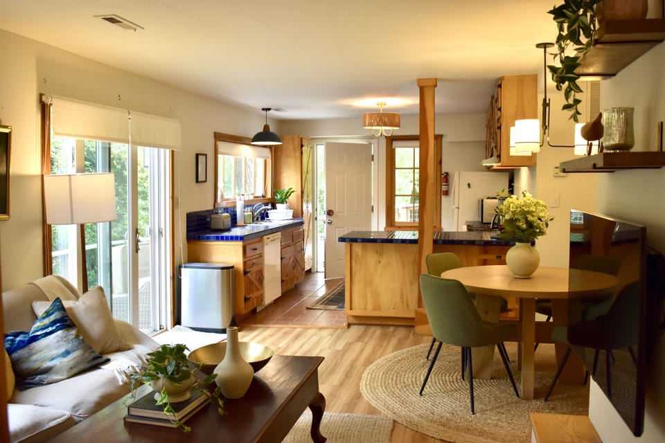 At 800 square feet plus patio, this is an unusually large space.